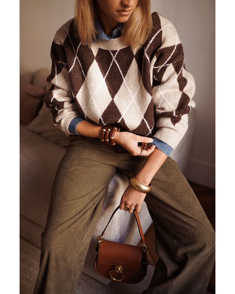 CAMISOLA MALHA LOSANGOS