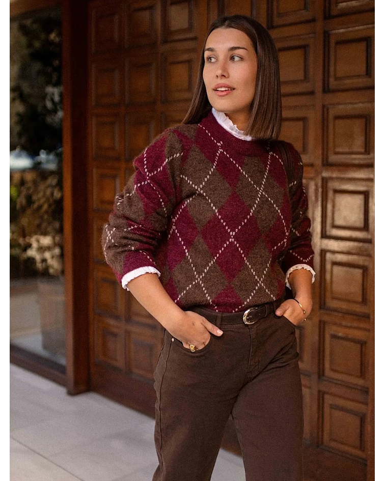 CAMISOLA MALHA LOSANGOS  