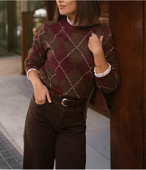 CAMISOLA MALHA LOSANGOS  