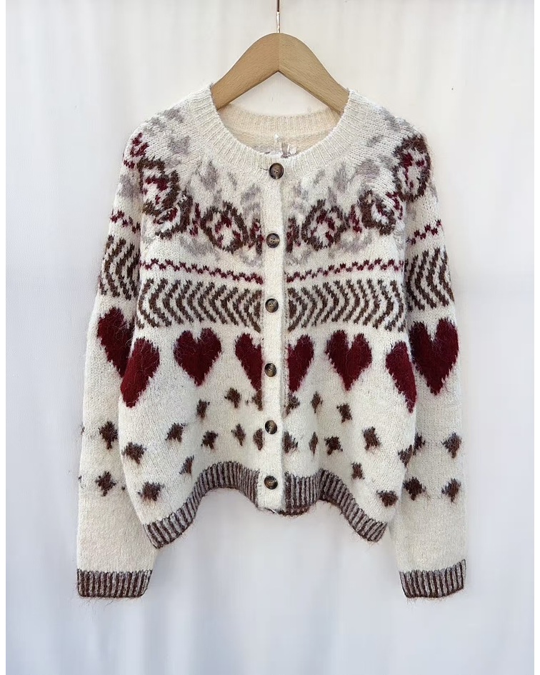 CARDIGA MALHA ESTAMPADO