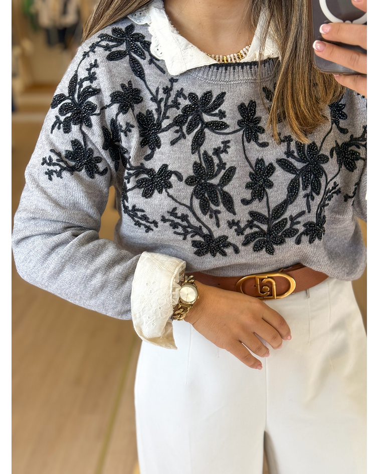 CAMISOLA MALHA COM PORMENORES  