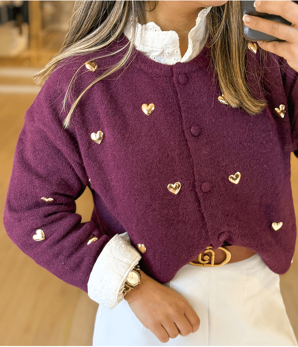 CARDIGA MALHA LOVE