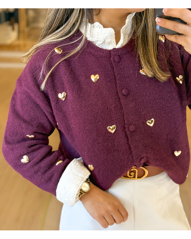 CARDIGA MALHA LOVE
