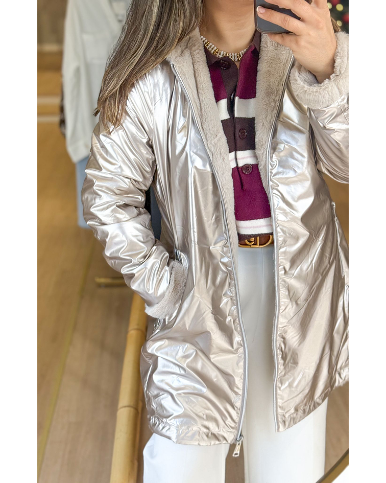 CASACO REVERSÍVEL GOLD