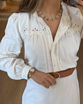 CAMISA BEGE PORMENORES