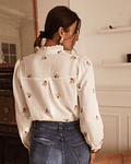 CAMISA BORDADA FLORES