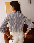 CAMISA BORDADA RISCAS