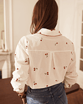 CAMISA BORDADA CEREJAS