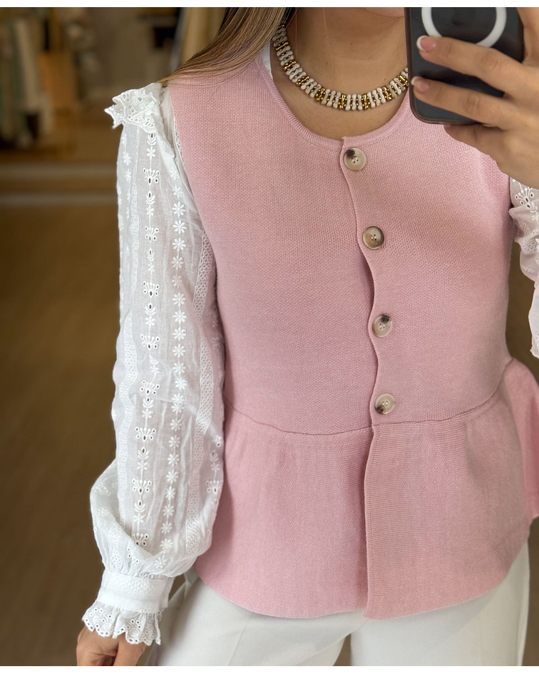 COLETE MALHA ROSA