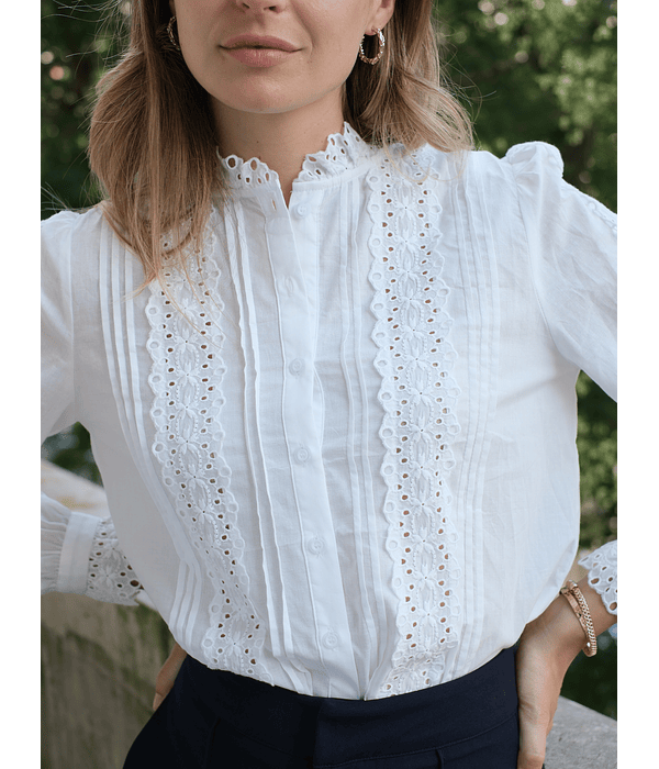 CAMISA BORDADA BRANCA 