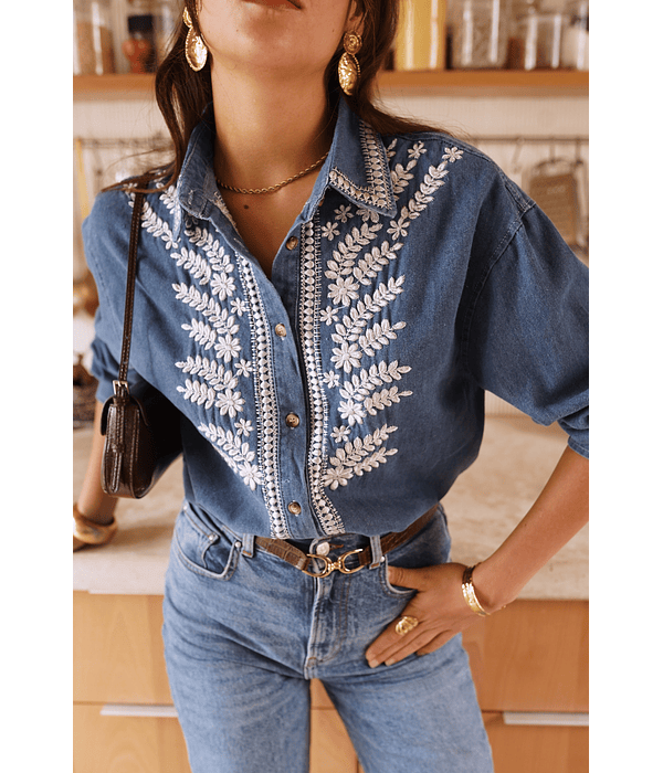 CAMISA GANGA BORDADA