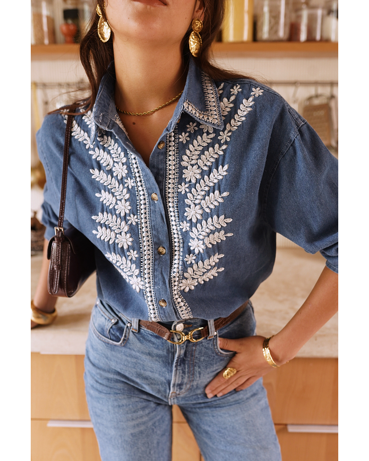 CAMISA GANGA BORDADA