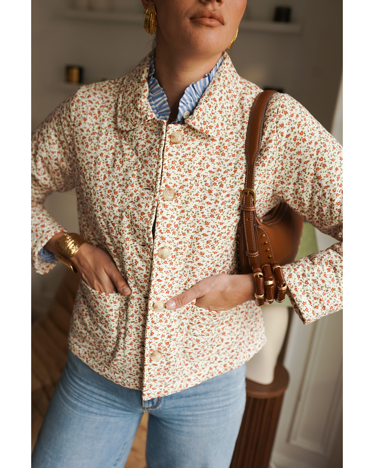 CASACO ESTAMPADO FLORAL