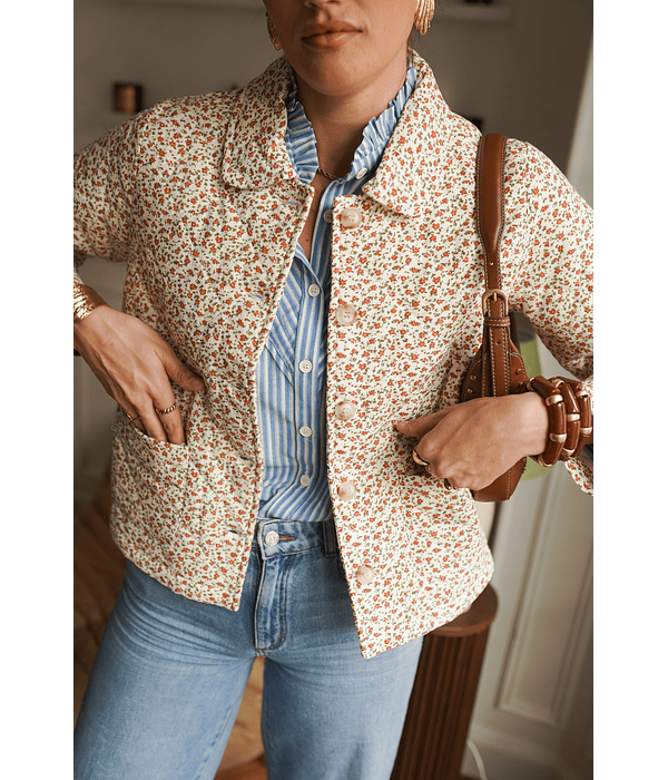CASACO ESTAMPADO FLORAL