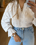 CAMISA BRANCA BORDADA