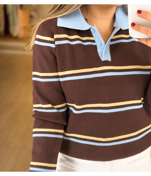 PULLOVER MALHA RISCAS