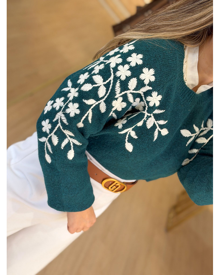 CAMISOLA MALHA FLORES