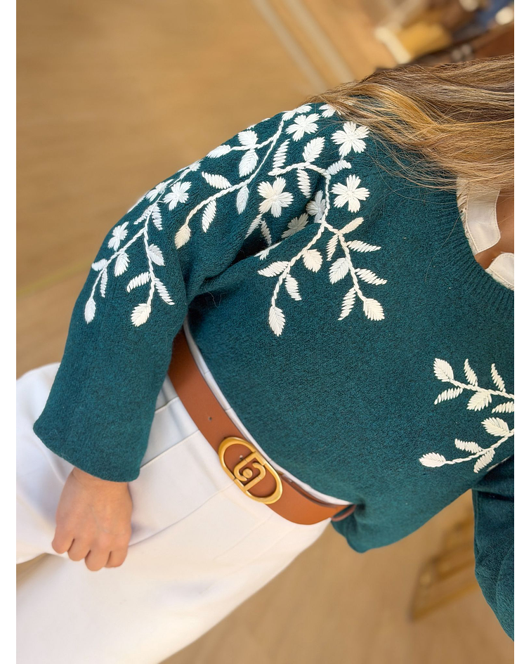 CAMISOLA MALHA FLORES