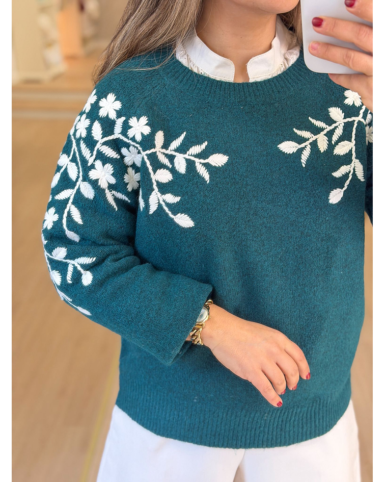 CAMISOLA MALHA FLORES