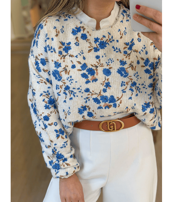 CAMISOLA MALHA FLORES