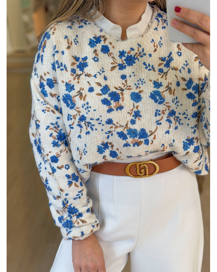 CAMISOLA MALHA FLORES