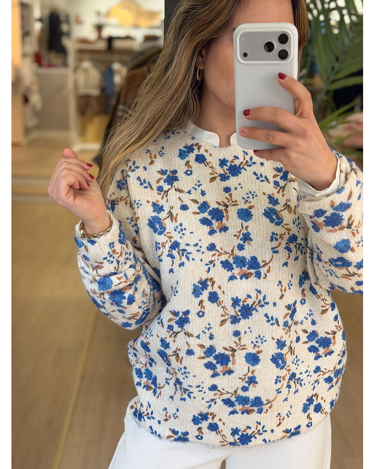 CAMISOLA MALHA FLORES