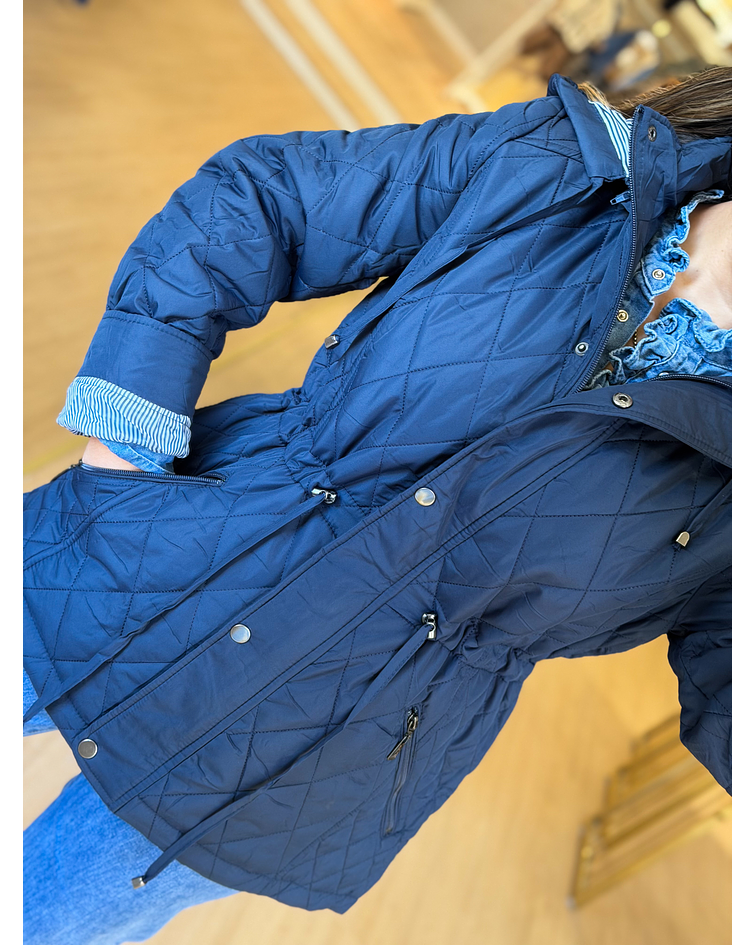 CASACO ACOLCHOADO LEVE AZUL