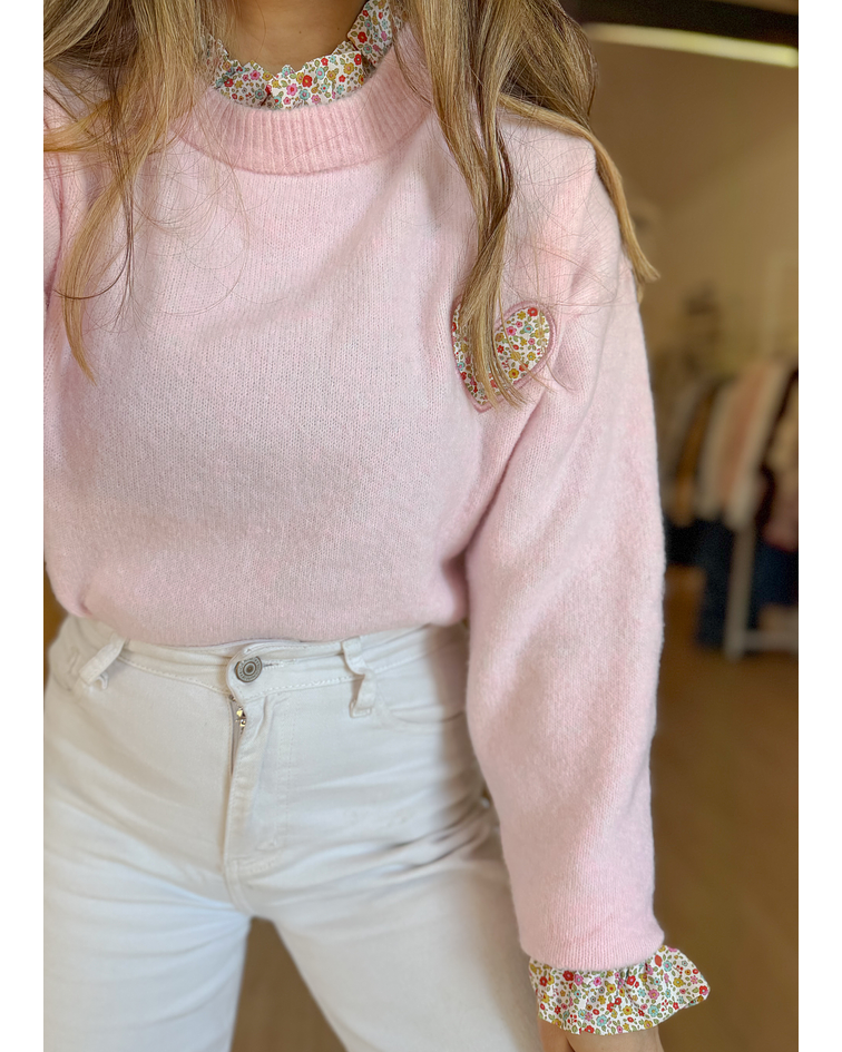 CAMISOLA MALHA PORMENORES FOLHO