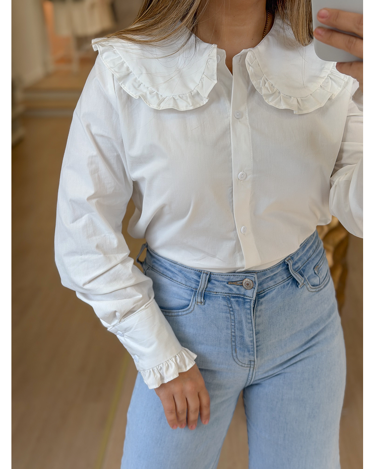 CAMISA GOLA BEBÉ BRANCA