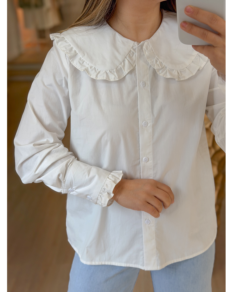 CAMISA GOLA BEBÉ BRANCA