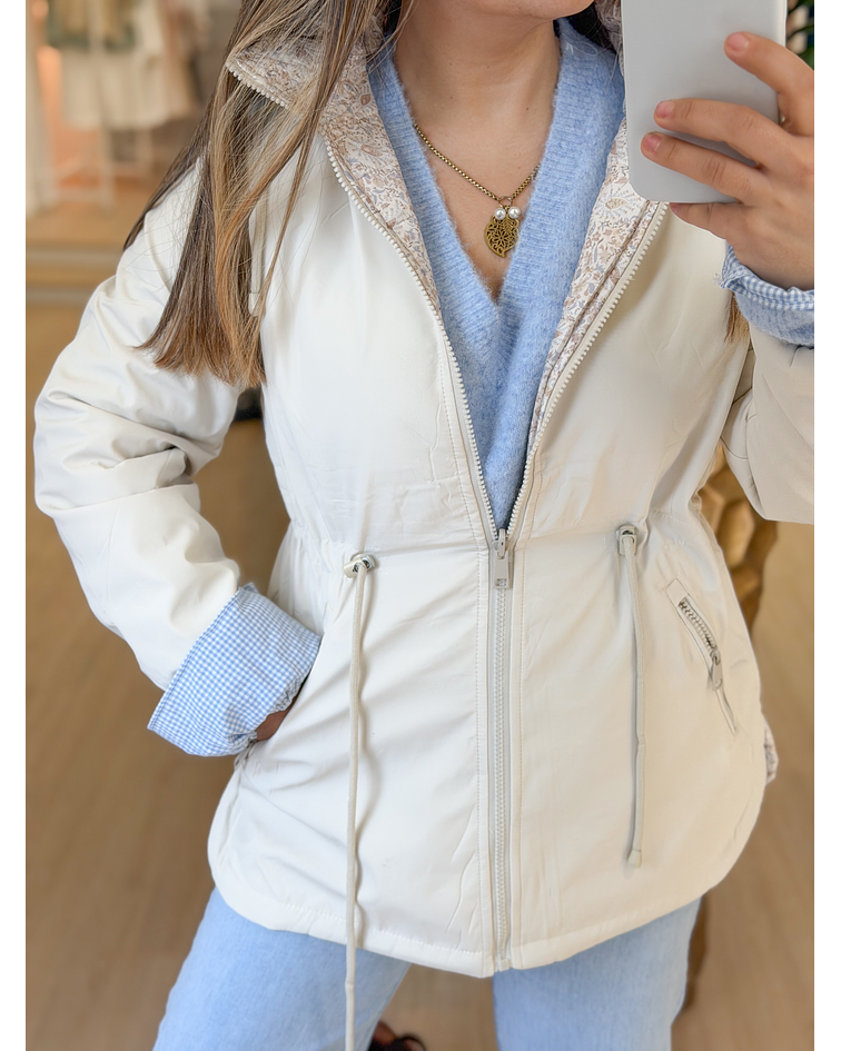 PARKA REVERSÍVEL ESTAMPADA