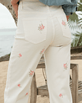 JEANS FLORES BORDADAS  