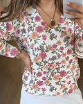 CAMISOLA MALHA COM FLORES 