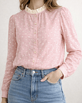 CAMISA ROSA BORDADA