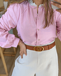 CAMISA ROSA BORDADA 