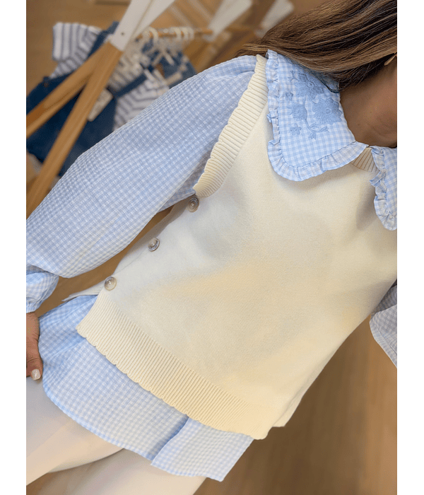 COLETE MALHA BOTÕES 