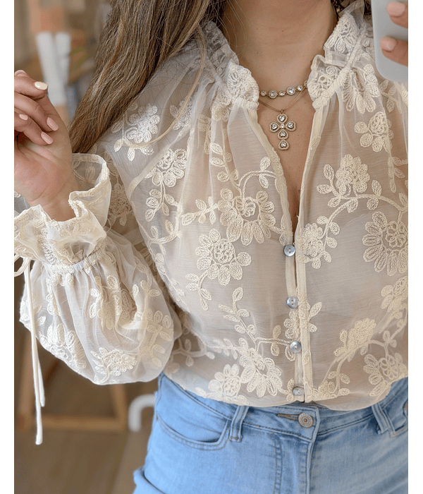 CAMISA RENDADA BEBE