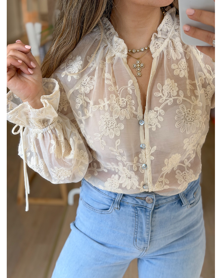 CAMISA RENDADA BEBE
