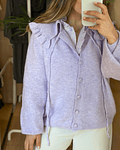 CARDIGÃ MALHA LAVANDA
