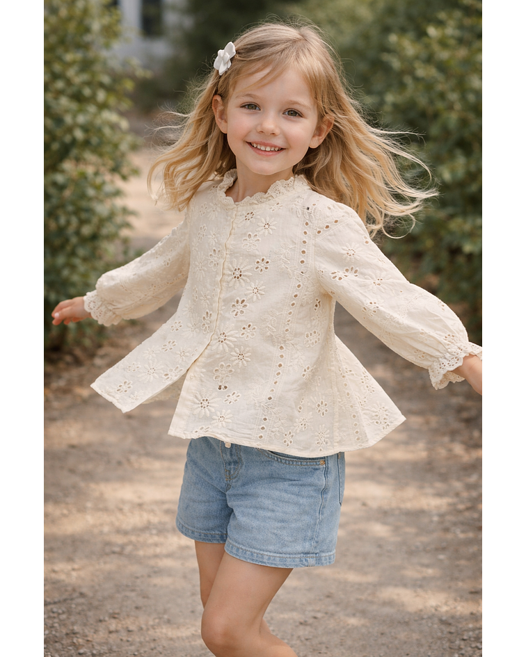 CAMISA BORDADA CRIANÇA