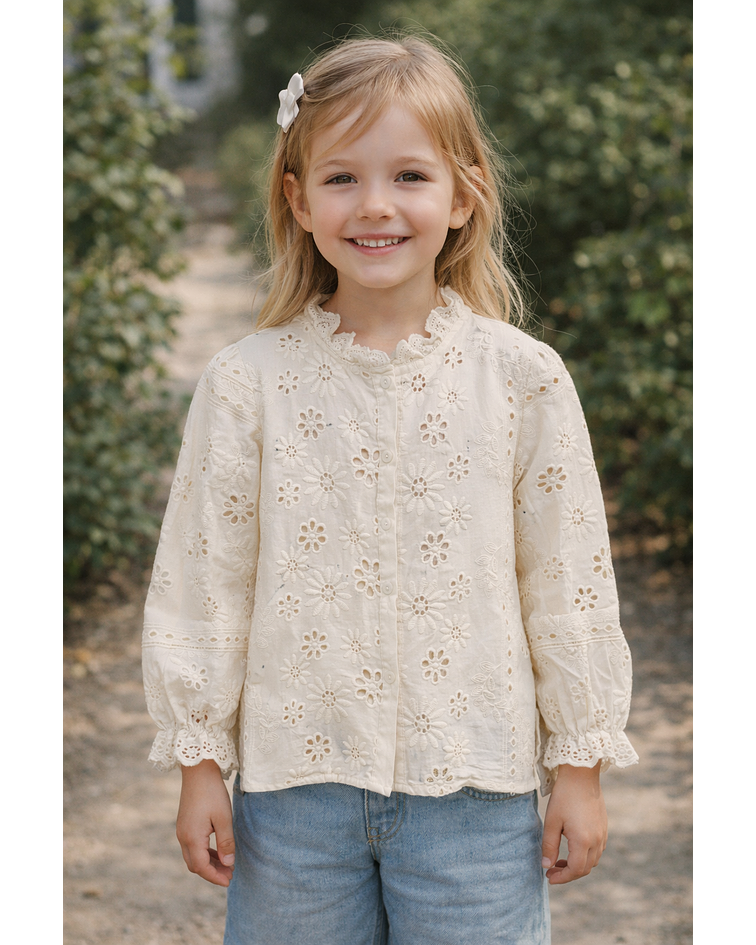 CAMISA BORDADA CRIANÇA