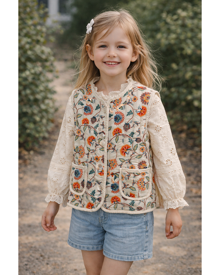 COLETE ESTAMPADO CRIANÇA 