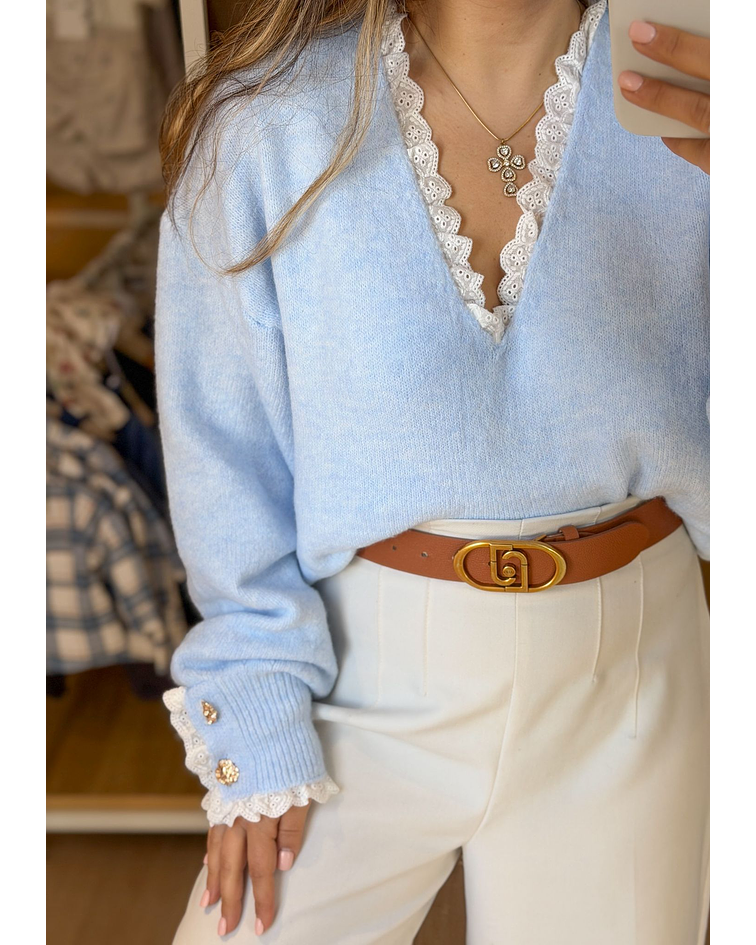 CAMISOLA MALHA COM DECOTE V 