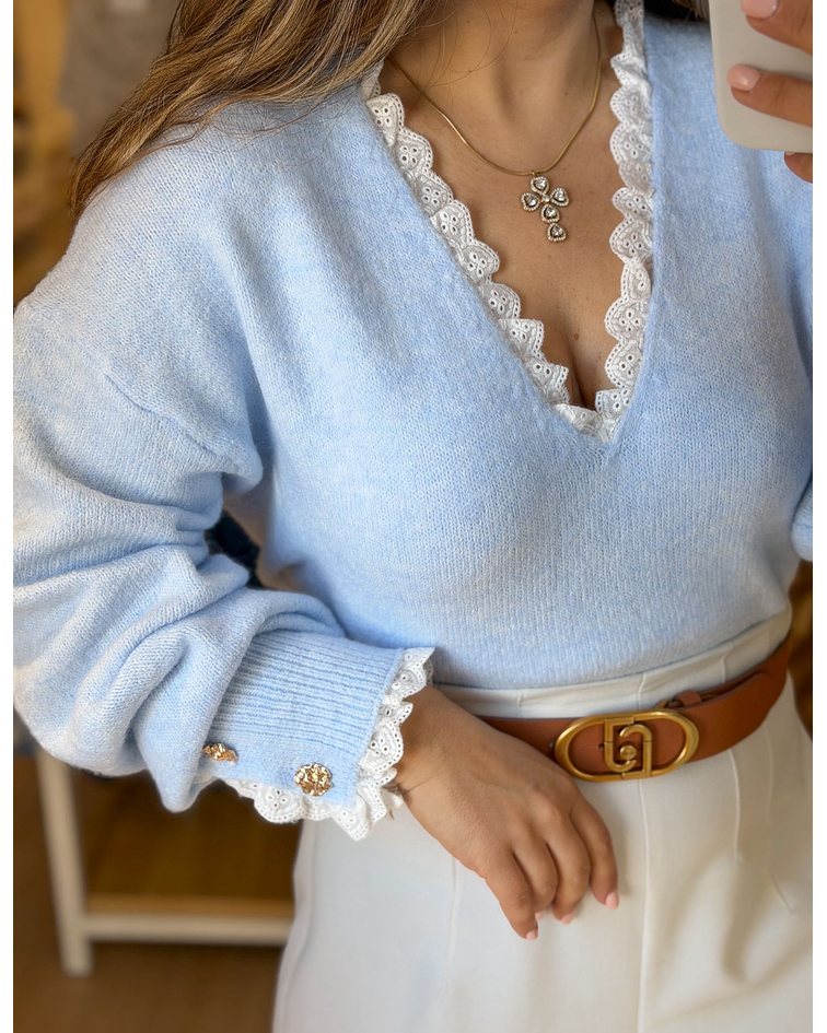 CAMISOLA MALHA COM DECOTE V 