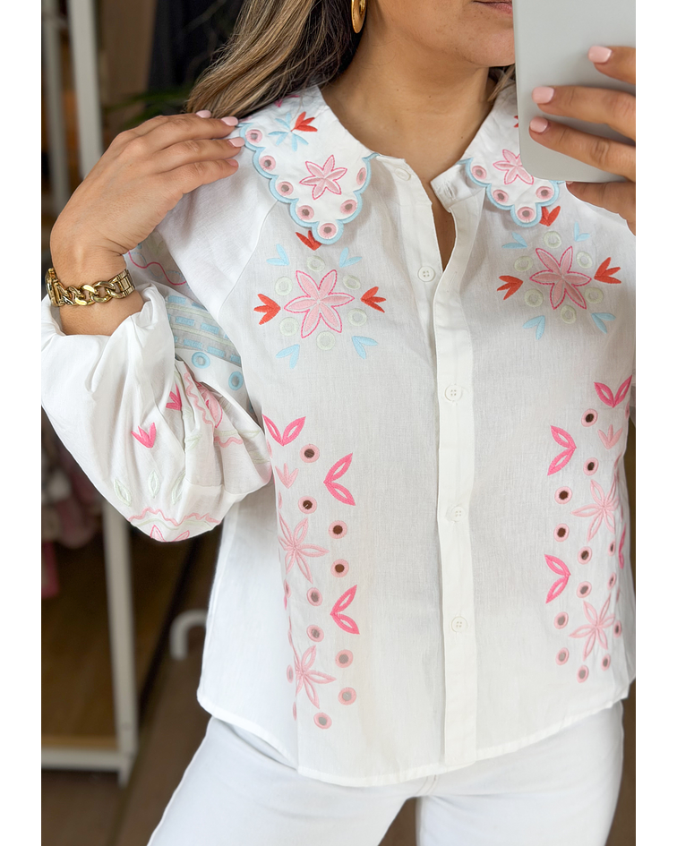 CAMISA GOLA BORDADOS