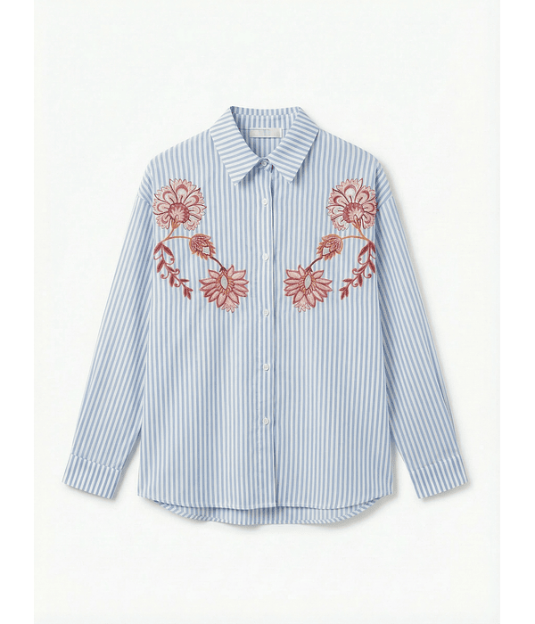 CAMISA/TUNICA RISCAS BORDADA