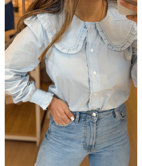 CAMISA GOLO BEBÉ AZUL