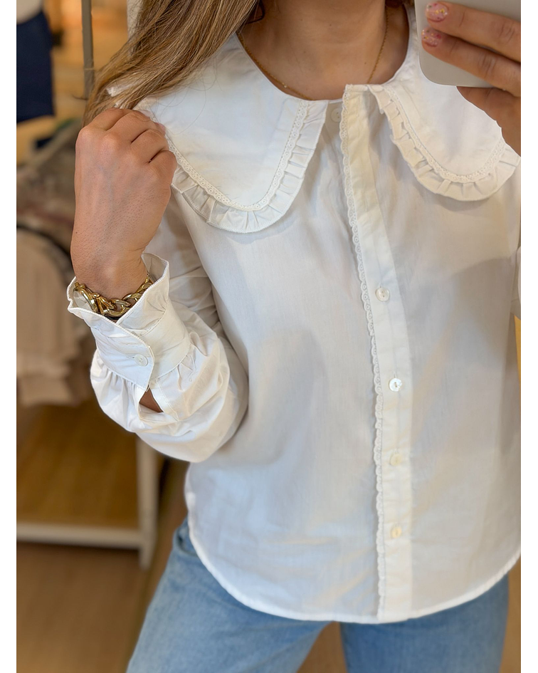 CAMISA GOLA BEBÉ BRANCA