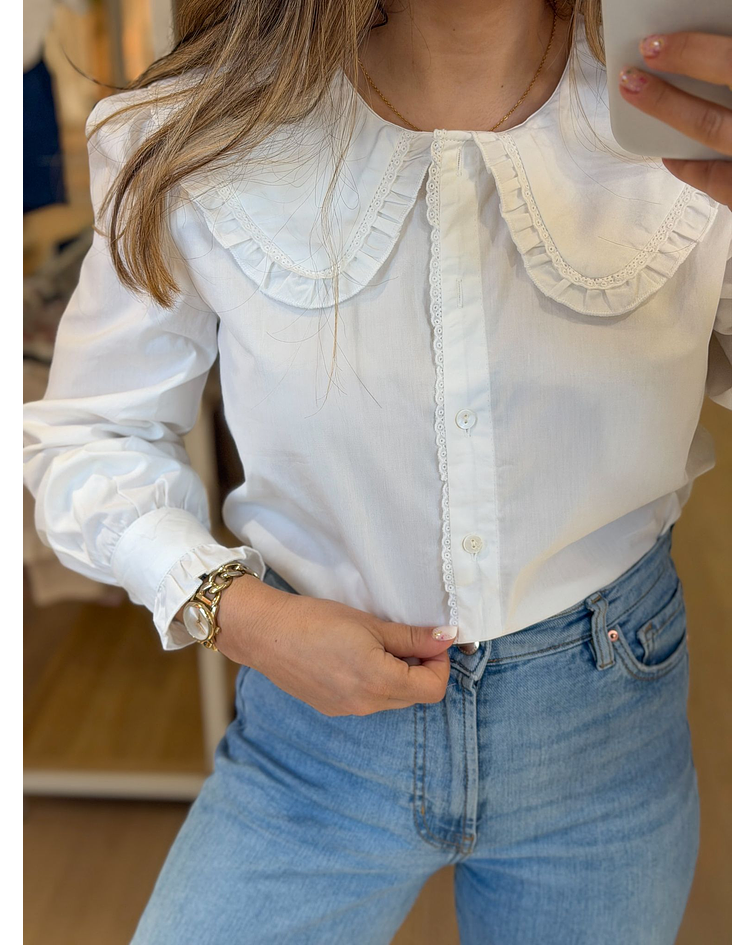 CAMISA GOLA BEBÉ BRANCA