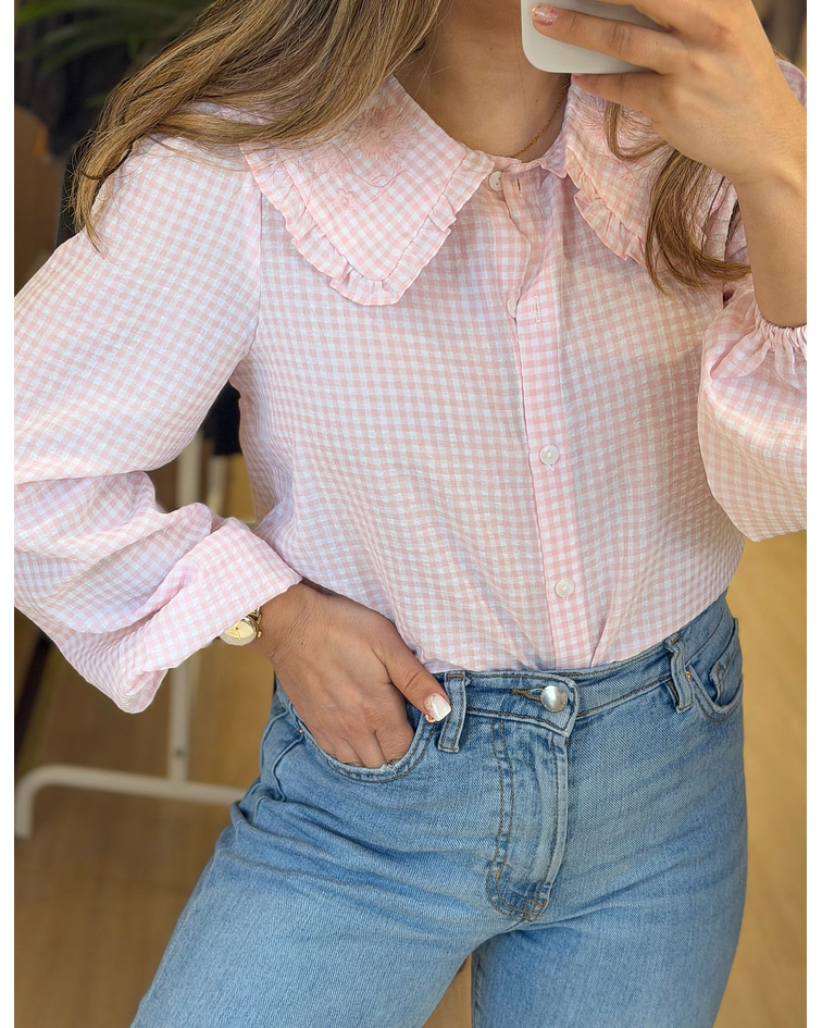 CAMISA GOLA BEBÉ ROSA